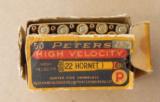 Peters 22 Hornet, 45 Grain Metal Case Hollow Point - 1 of 4