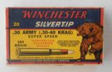 Winchester Bear Box 30-40 Krag Full Box 180 Grain Silvertips - 1 of 7