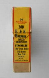 Sealed Two Piece Winchester .300 H & H Magnum Match Ammunition - 3 of 6