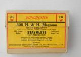 Sealed Two Piece Winchester .300 H & H Magnum Match Ammunition - 1 of 6