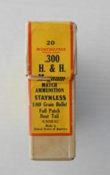 Sealed Two Piece Winchester .300 H & H Magnum Match Ammunition - 4 of 6