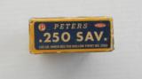 Peters 250 Savage Hollow Points Full Box 1940's - 6 of 7