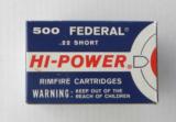 Full Brick 1962 Federal Bullseye Hi Power 22 Short #701 - 1 of 7