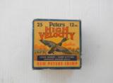 Full Box Peters High Velocity circa 1945 12 guage - 1 of 10