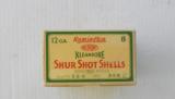 Remington Kleanbore Shur Shot Shells, Full Box circa late 30's - 2 of 8