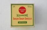Remington Kleanbore Shur Shot Shells, Full Box circa late 30's - 1 of 8
