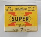 Western Cartridge Co. Super X 28 gauge Full Box Paper Shells - 3 of 7