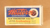 Western Bullseye Target Box 32-20 Winchester Lubaloy - 1 of 7