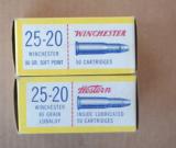 Partial Boxes (2) Winchester 25-20 & Western 25-20 - 7 of 8