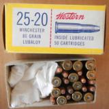 Partial Boxes (2) Winchester 25-20 & Western 25-20 - 3 of 8