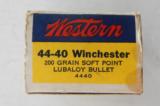 Western Lubaloy Bullseye Box 44-40 Winchester 32 Cartridges - 7 of 7