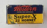 Western Super-X 22 Hornet Lubaloy 46 Cartridges - 1 of 7