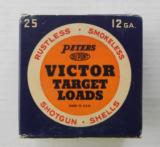Peters Victor Target Loads Rustless Full & Correct 12 GA. Circa late 1940's - 1 of 7