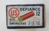 Sealed Two Piece United States Cartridge Co. Defiance 12 gauge box - 2 of 6