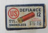 Sealed Two Piece United States Cartridge Co. Defiance 12 gauge box - 3 of 6