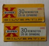 Two Boxes of Western Super X .30 Remington 170 Grain Silvertips 40 cartridges - 6 of 7