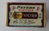 Two Piece Peters Victor Rustless 16 gauge Shot Shell Box - 2 of 6