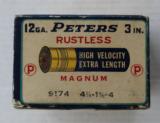 Peters High Velocity Extra Length 3" 12 ga Full & Correct 1940's - 3 of 7