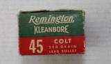 Remington Kleanbore 45 Colt Full Box 1950's - 6 of 7