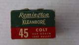 Remington Kleanbore 45 Colt Full Box 1950's - 5 of 7