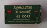 Remington Kleanbore 45 Colt Full Box 1950's - 1 of 7