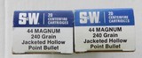 Smith & Wesson 44 Magnum 240 Grain Hollow Point 40 Cartridges - 2 of 3