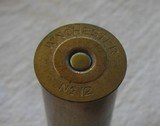 25 Winchester 12 gauge Brass WWII era OO Buck, Great Conditon - 4 of 5