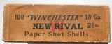 Circa 1912 Winchester New Rival 100 Count Shotgun Shell Box, Full - 4 of 9