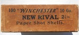 Circa 1912 Winchester New Rival 100 Count Shotgun Shell Box, Full - 5 of 9