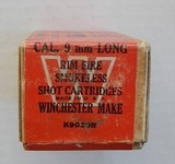 Sealed Two Piece Box Winchester 9 mm Long Shot Cartridges, 50 Cartridges Model 36 - 3 of 6