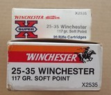 Winchester 25-35 Full 117 Grain, Win-West 25-35 Once Fired - 2 of 3