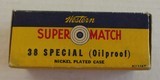 Western Super Match 38 Special Nickel Cases Full Box, Mid 1930's to early 1940's - 5 of 7