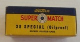 Western Super Match 38 Special Nickel Cases Full Box, Mid 1930's to early 1940's - 4 of 7