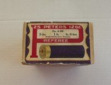 Two Piece Peters Referee 12 gauge Box, has the correct bottom Very Nice Graphic's Semi-Smokeless Powder - 2 of 6