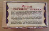 Two Piece Peters Referee 12 gauge Box, has the correct bottom Very Nice Graphic's Semi-Smokeless Powder - 3 of 6