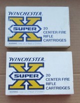 Two Boxes of Winchester Super-X 458 Winchester Magnum, 510 Grain Soft Point - 1 of 3