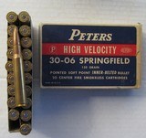 Three (3) Boxes 30-06, Western Super-X, Western Super Match & Peters High Velocity, all boxes full - 3 of 3