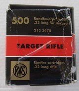 RWS Target Rifle, Dynamit Nobel 22 Long Rifle 40 Grain Bullet, Full Brick 500 cartridges, Made in Germany - 3 of 4