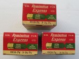 3 Full Boxes Remington Express 16 gauge 7 1/2 Shot Paper Shells, 75 very nice shells - 2 of 7