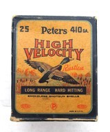 Peters High Velocity .410 Shotgun Shell Box, Full Paper Shells 3