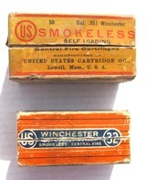 United States Cartridge Co. 1-Box .351 (40 Ctgs) .32 Winchester Full Box 50 Ctgs. - 3 of 7