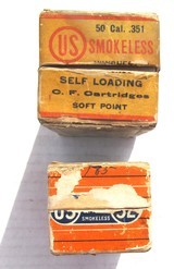 United States Cartridge Co. 1-Box .351 (40 Ctgs) .32 Winchester Full Box 50 Ctgs. - 6 of 7