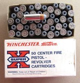 Full Box 50 Winchester Western 38 Automatic (Colt Super Commander) +P Hollow Points - 1 of 2