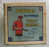 Federal Hi-Power 28 gauge Paper Shells, from 1959 - 3 of 6