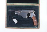 Bergmann M1896 No. 3, Early Production, Cased, Antique. - 2 of 12