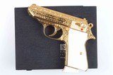 Walther, PPK/S, Gold Engraved, Post War - 1 of 15