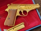 Walther, PP, Gold Engraved, Presentation Case, Post War, 44459LR, I-1098 - 7 of 18