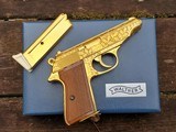 Walther, PP, Gold Engraved, Presentation Case, Post War, 44459LR, I-1098 - 2 of 18