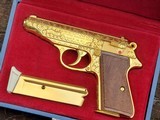 Walther, PP, Gold Engraved, Presentation Case, Post War, 44459LR, I-1098 - 3 of 18