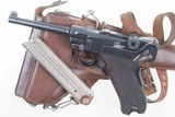 Swiss Luger 1906, Military, Cross in Sunburst, Holster, Strap, 8318, I-595 - 1 of 25